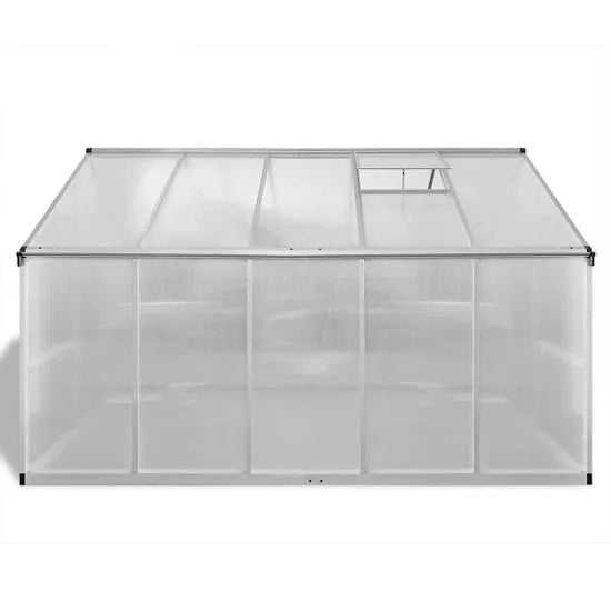 Reinforced Aluminium Greenhouse with base frame 2.4m x 2.5m