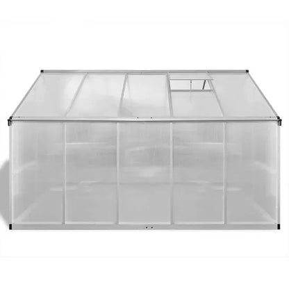 Reinforced Aluminium Greenhouse with base frame 2.4m x 2.5m