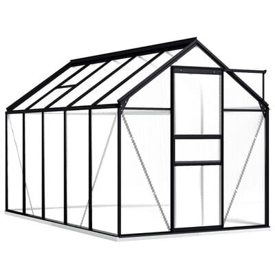 Greenhouse with Base Frame Anthracite Aluminium - Assembly available!