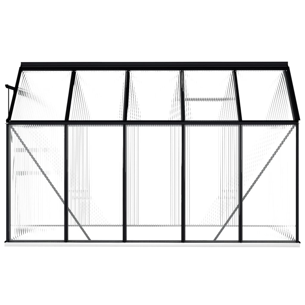 Greenhouse with Base Frame Anthracite Aluminium - Assembly available!